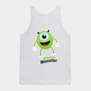 Happy Monster Character for Boys Men Girls Women Kids Tank Top